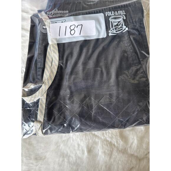 Vuori Pants Gray Black Camouflage Ripstop Cargo Canvas Drawstring Womens XS - Picture 11 of 11